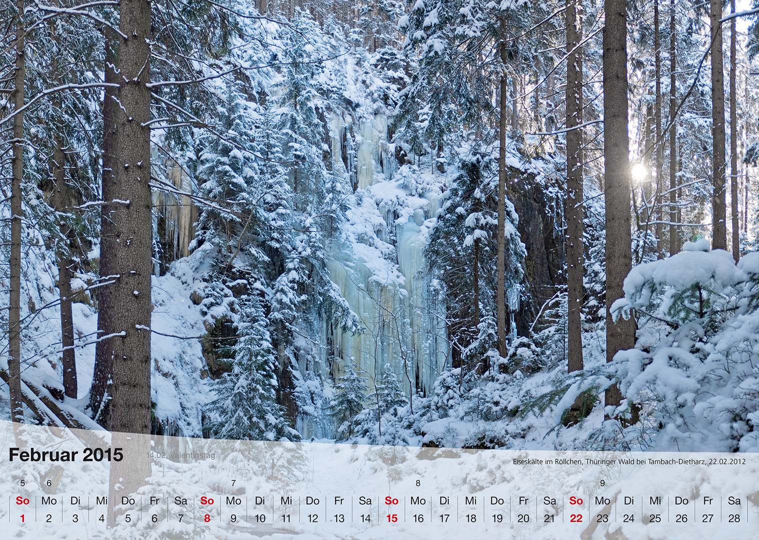 Mein Fotokalender THÜRINGER LANDSCHAFTEN 2015. Februar