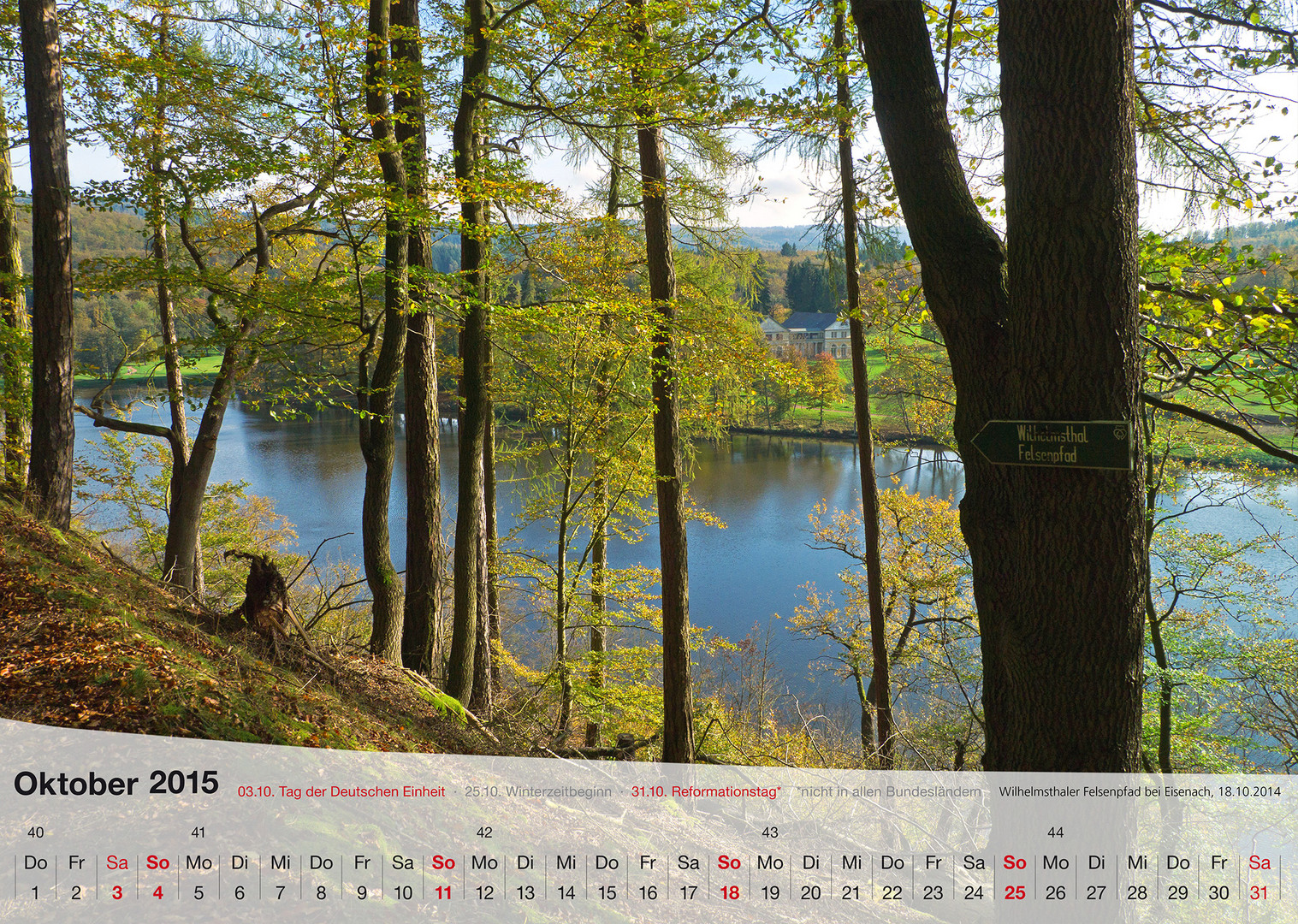 Mein Fotokalender THÜRINGER LANDSCHAFTEN 2015. Oktober