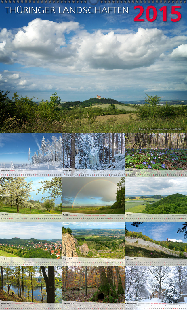 Mein Fotokalender THÜRINGER LANDSCHAFTEN 2015. Vorschau