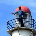 mein Freund der Leuchturmwärter im Hansapark an der Ostsee