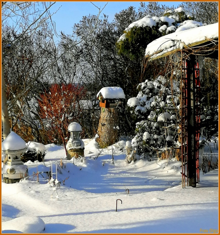 Mein Gartenidyll im Winter