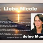 Mein geliebter Schatz Nicole!