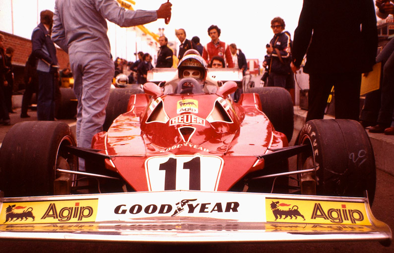 Mein großes Idol ..bis heute. Niki LAUDA.. Ferrari 312 F.1 in Zolder /B.