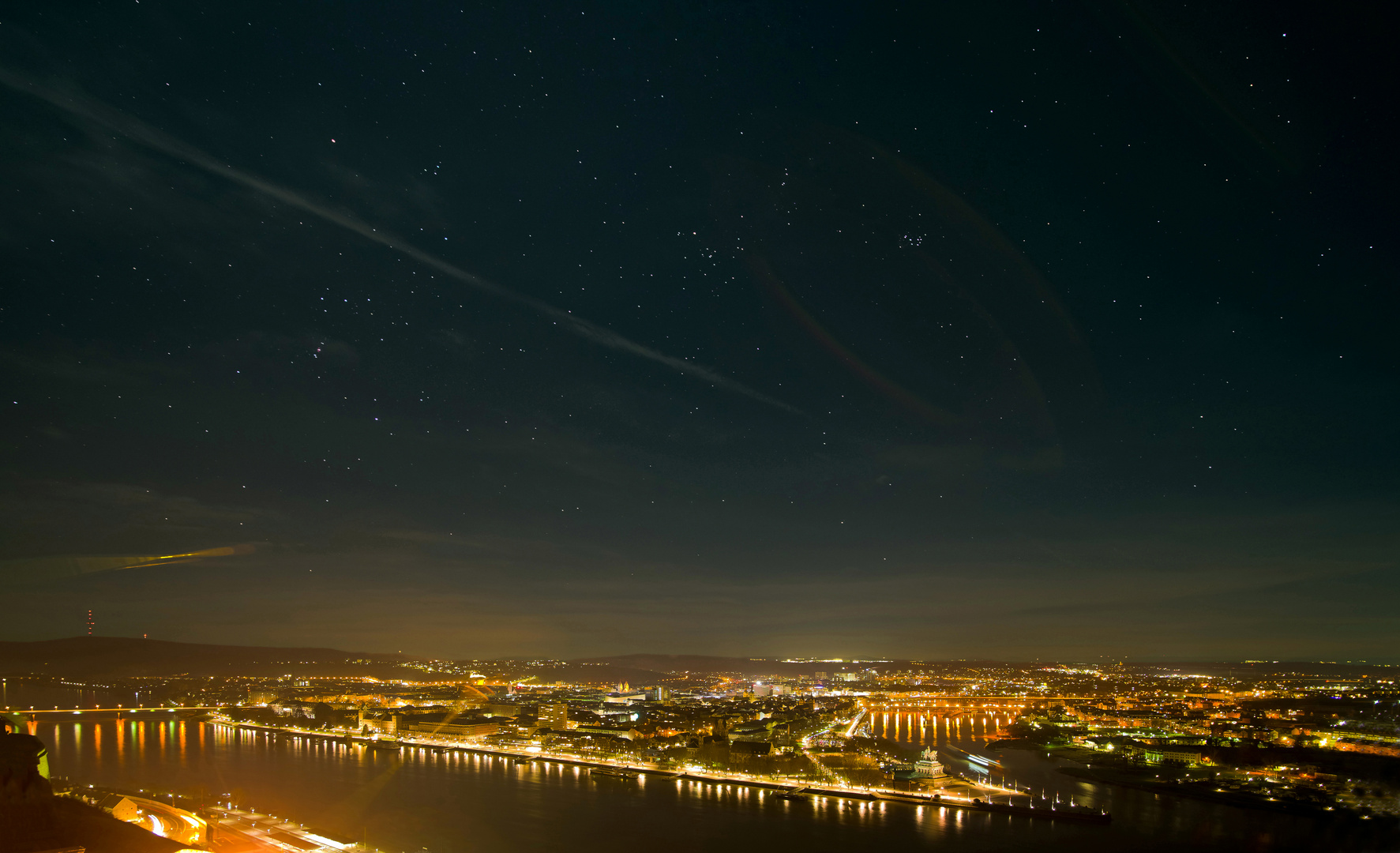 Mein Großstädtchen II, Koblenz, Wintersternbild