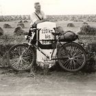 mein Großvater Friedrich mit dem Fahrrad