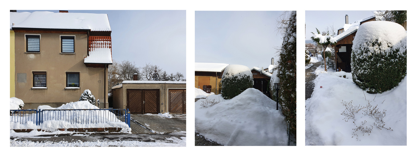 Mein Haus-Meine Garage-Mein Schnee