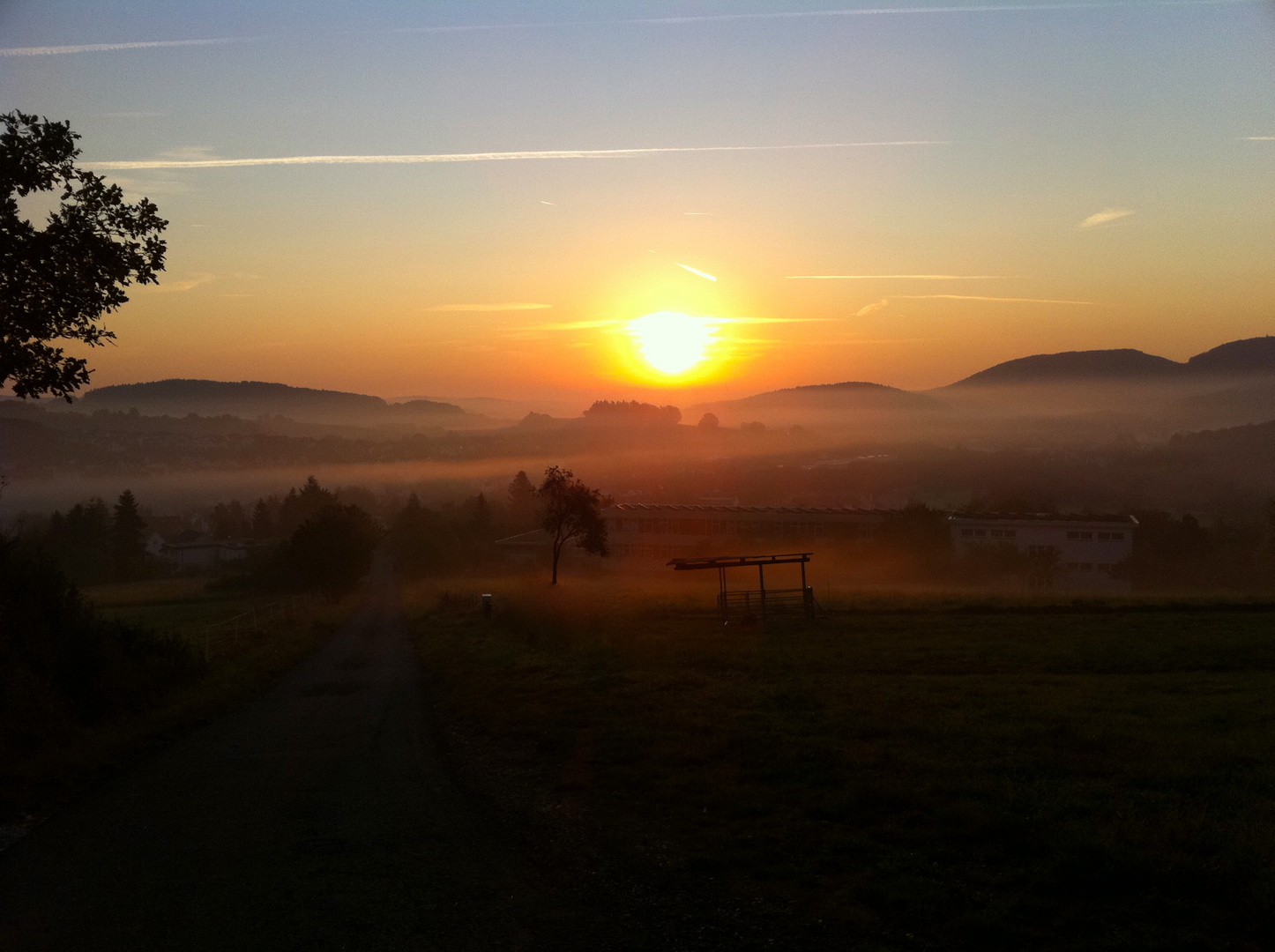 Mein Heimatdorf im Nebel