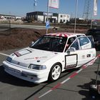 Mein Honda Civic R beim Clubslalom