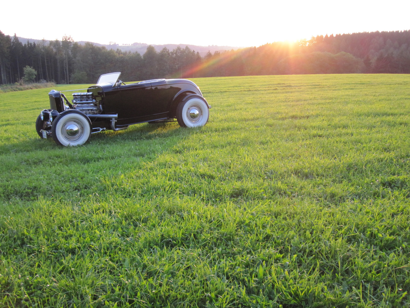 mein Hot Rod bei Sonnenuntergang II