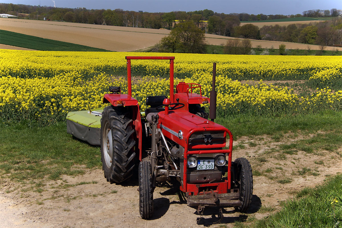 Mein kleiner roter Traktor.