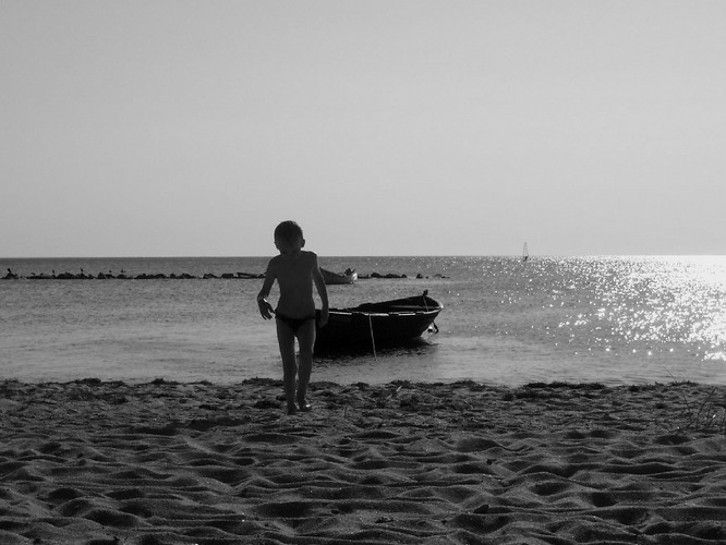 Mein Kurzer am Strand