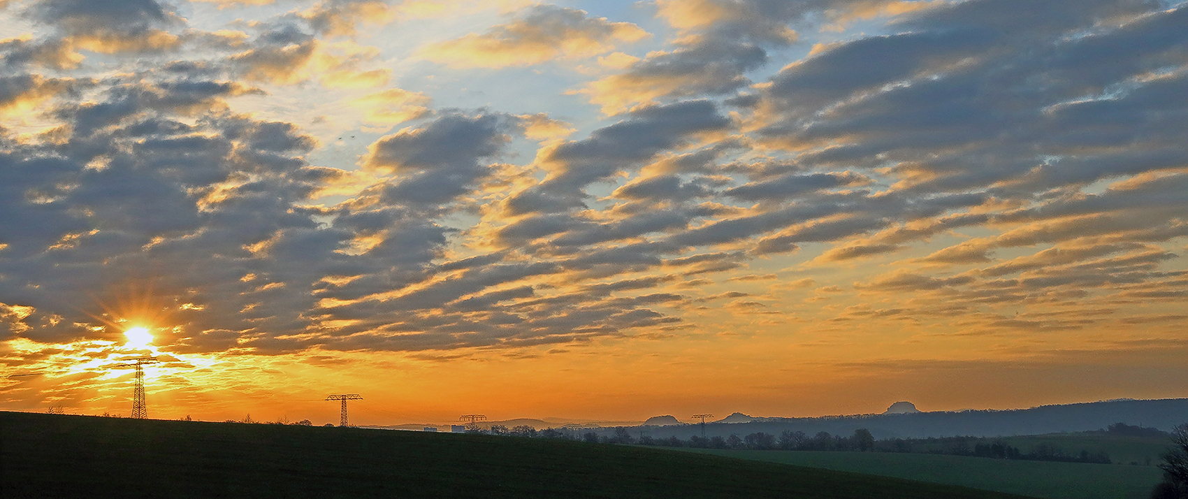 Mein letzter aktueller  Sonnenaufgang vor dem Herbst...