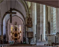 Mein letzter Blick zum Altar im Dom zu Merseburg