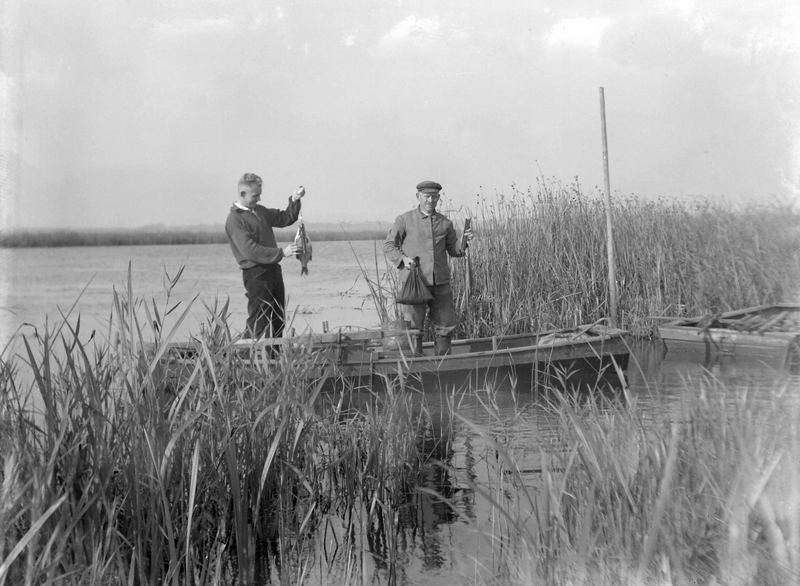 Mein Opa mit Fisch