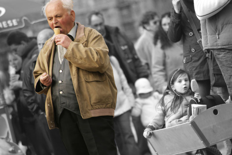 mein opa und sein eis : )