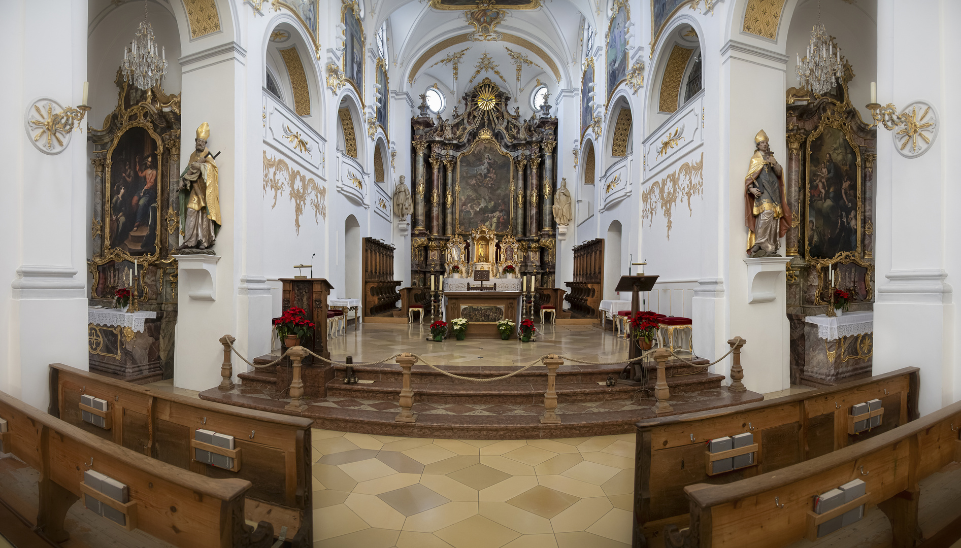 Mein Panorama Blick in die Klosterkirche Scheyern