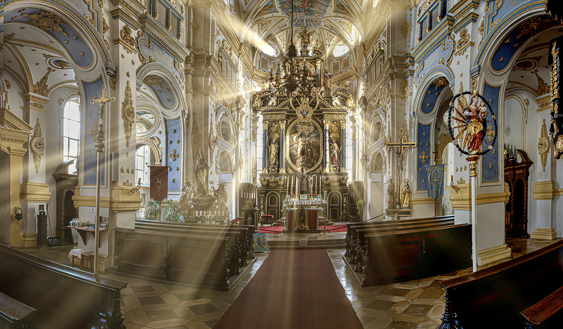 Mein Panoramablick in die Klosterkirche Niederschönfeld