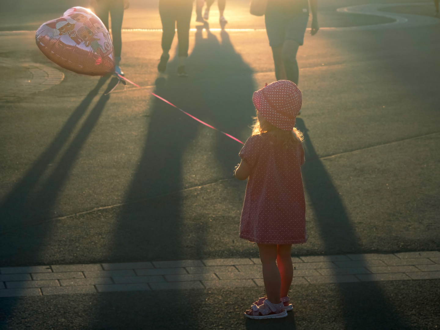 Mein rosa Luftballon ...