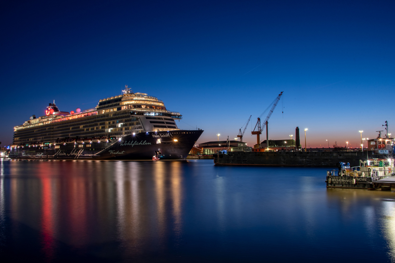 Mein Schiff 1 Bremerhaven Feb. 2022