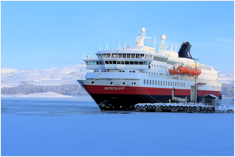 mein Schiff bei -25°C in Kirkenes...