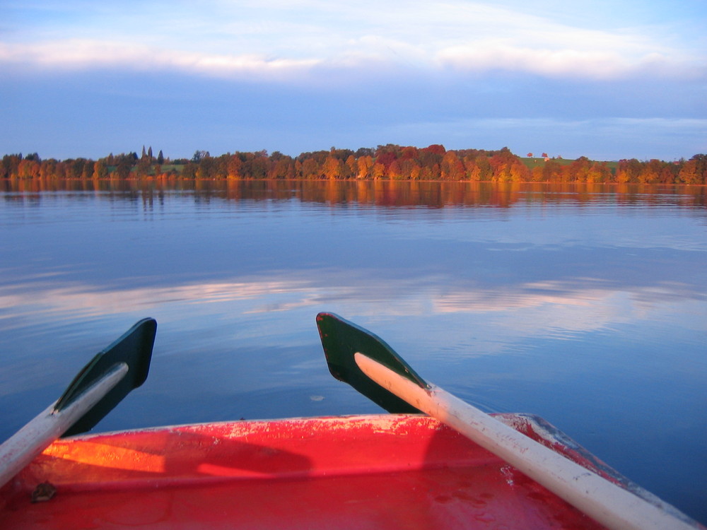 Mein See Meine Bäume Mein Boot :-)