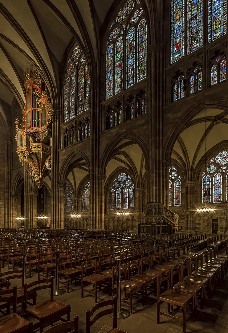 Mein seitlicher Blick auf die Orgel