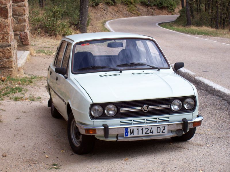 Mein Skoda 120LS auf Berg tour