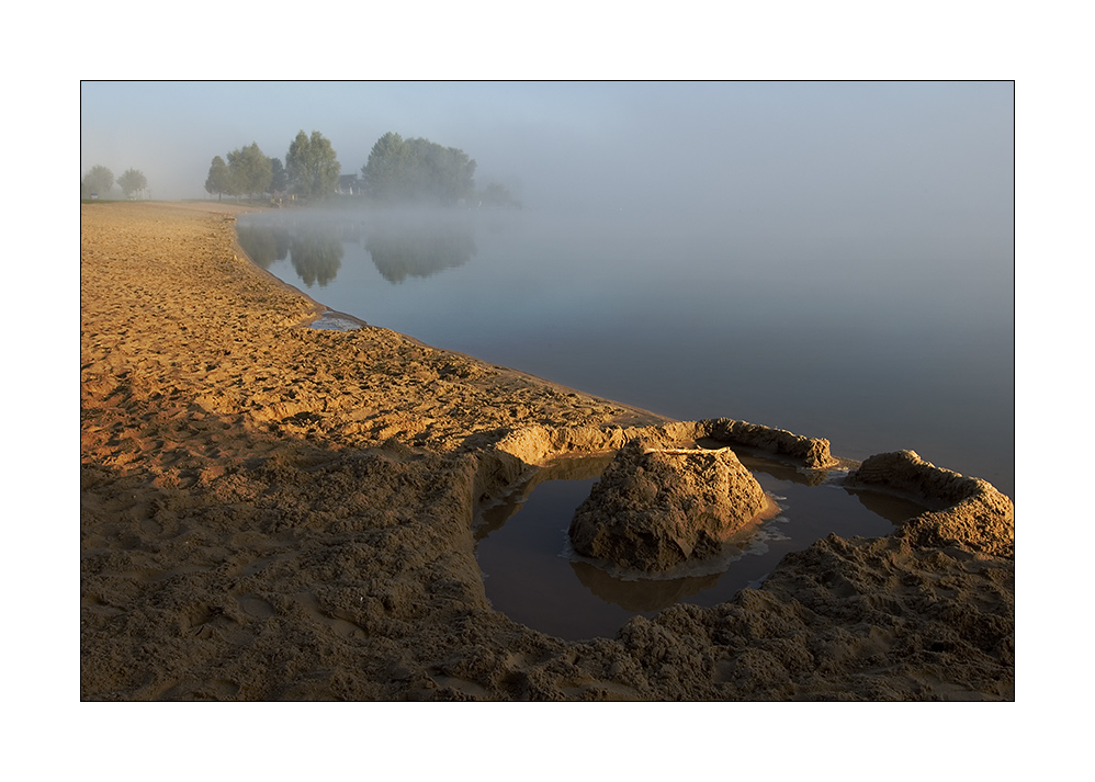 "mein" Strand im Morgenlicht