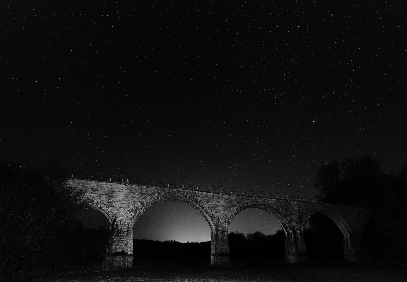 "Mein" Viadukt bei Nacht