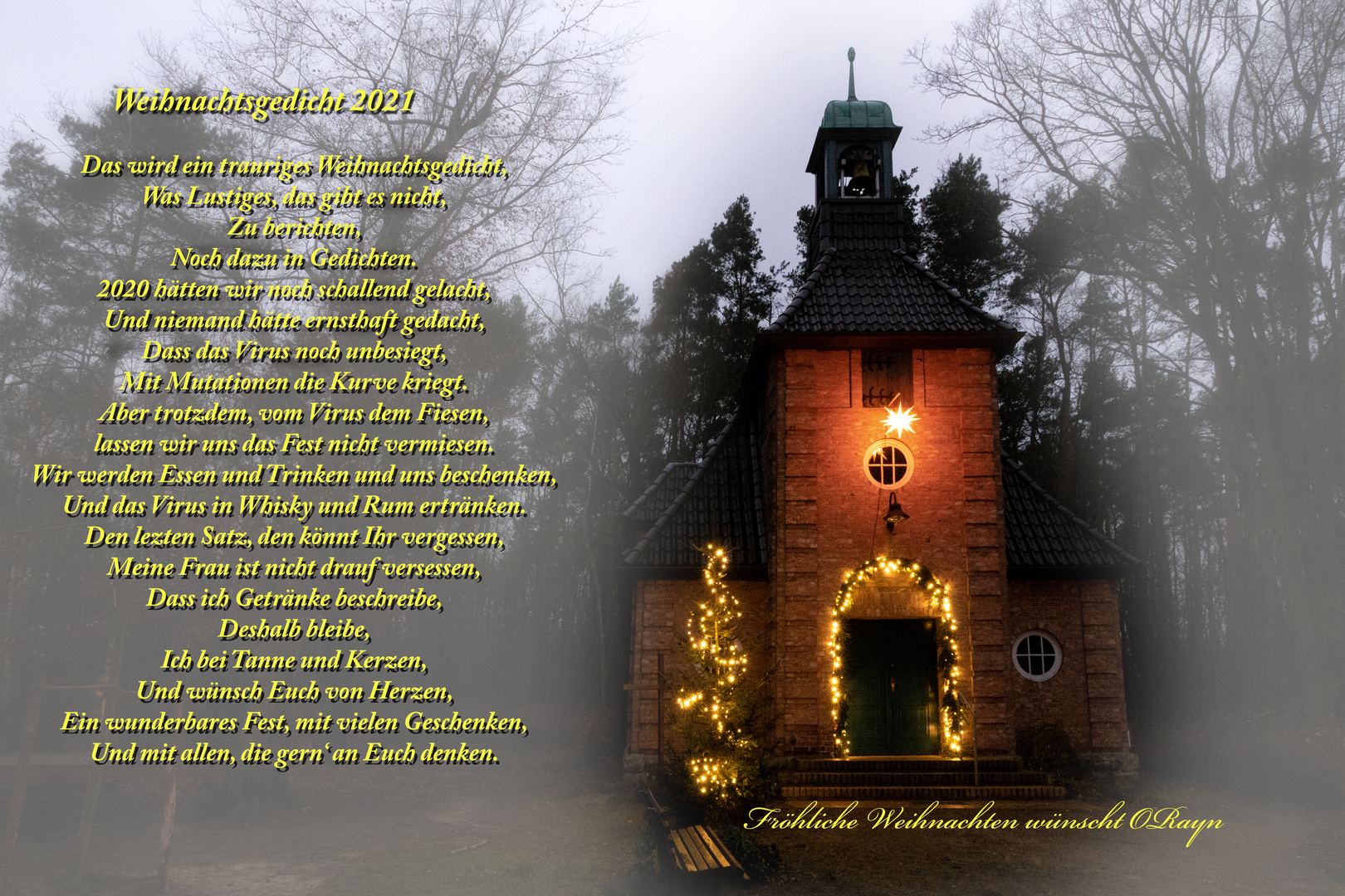 Mein Weihnachtsgedicht