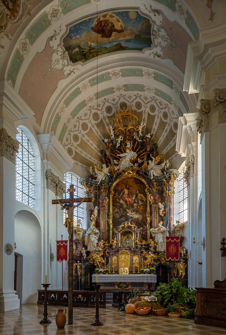 Mein"Bick zum Chor" in der Pfarrkirche St.Nikolaus Murnau am Staffelsee