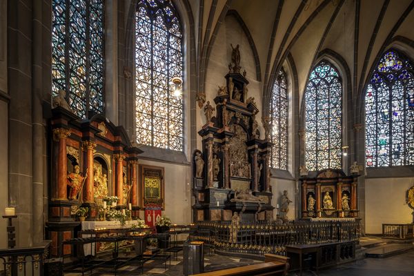 Mein"Blick hinterm Chor" in der Basilika St.Lambertus Düsseldorf