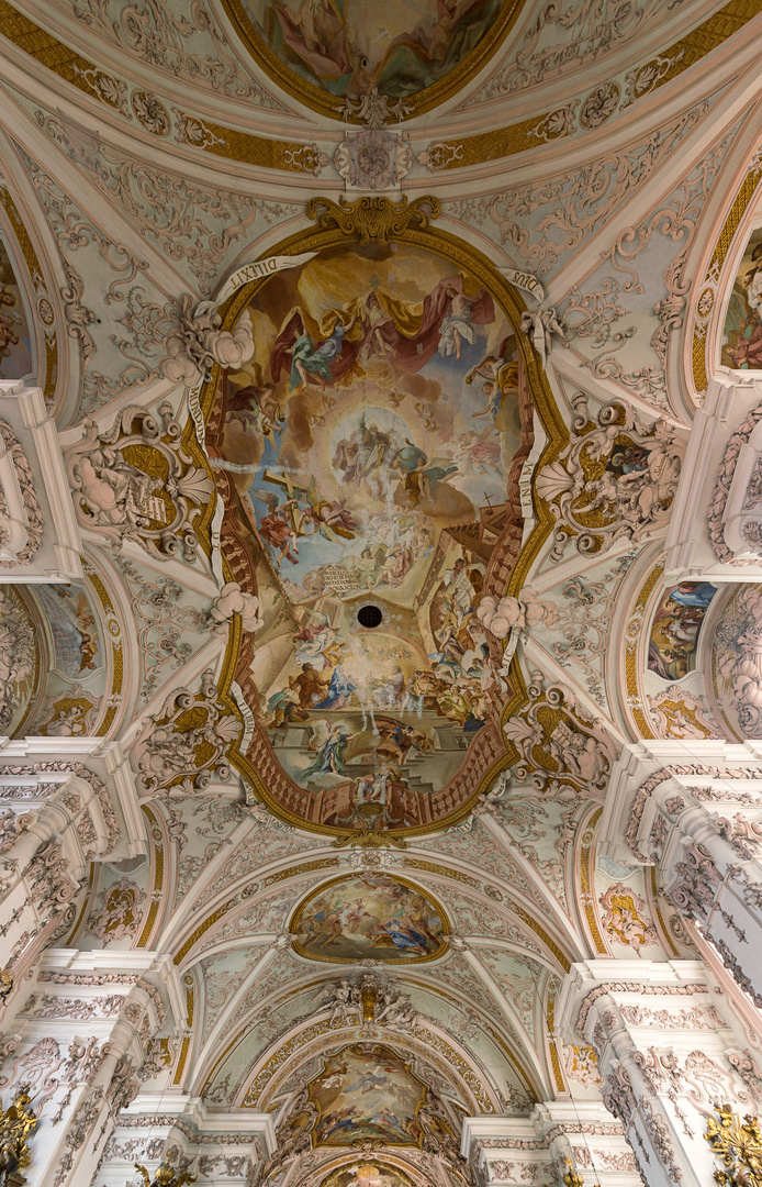  Mein"Blick nach oben" in der Asamkirche Maria Himmelfahrt in Aldersbach