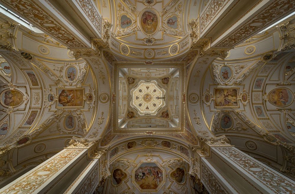 Mein"Blick nach oben"  in der Basilika St. Lorenz (Kempten)