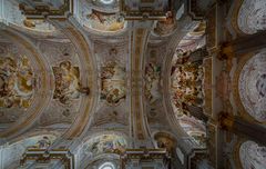 Mein"Blick nach oben" in der Klosterkirche St. Mariä Himmelfahrt (Fürstenfeldbruck)