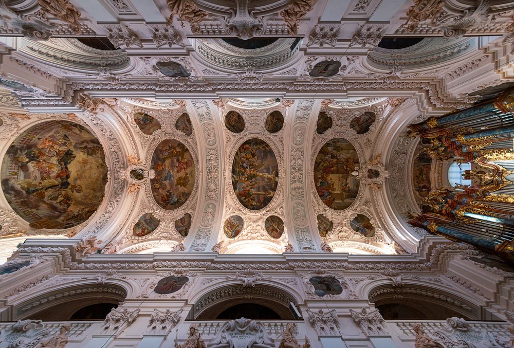 Mein"Blick nach oben" in der Stiftsbasilika Waldsassen