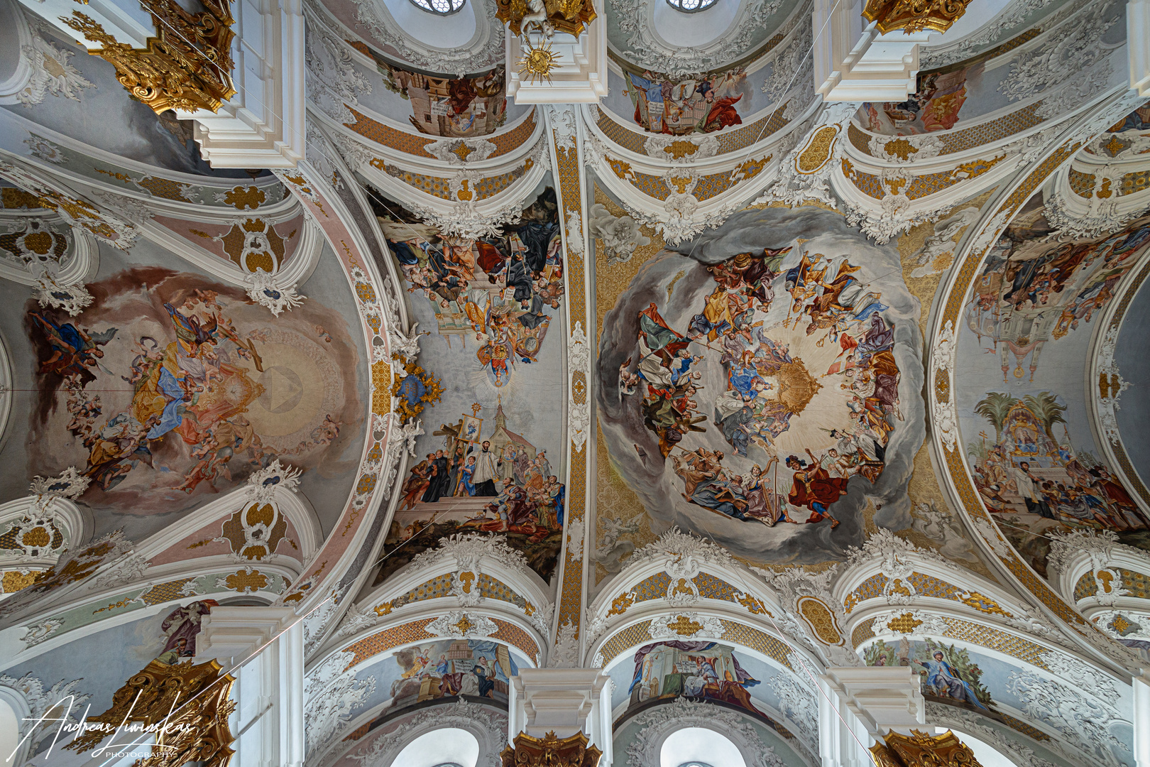  Mein"Blick nach oben" in der Studienkirche Mariä Himmelfahrt (Dillingen an der Donau)