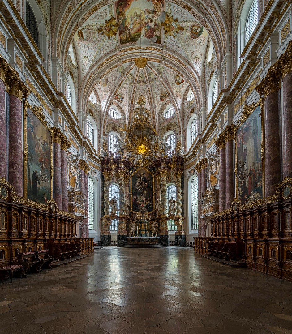 Mein"Blick zum Chor" in der Klosterkirche St. Mariä Himmelfahrt (Fürstenfeldbruck)