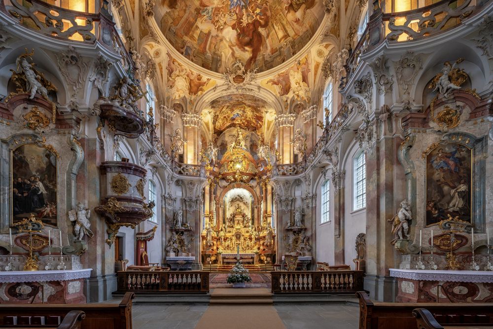  Mein"Blick zum Chor" in der Wallfahrtskirche Birnau