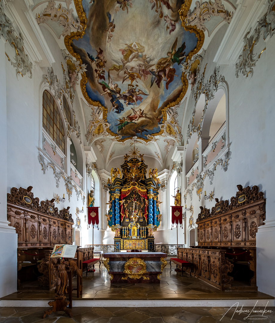 Mein"Blick zum Chor" in der Wallfahrtskirche St.Michael (Violau)