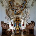 Mein"Blick zum Chor" in der Wallfahrtskirche St.Michael (Violau)