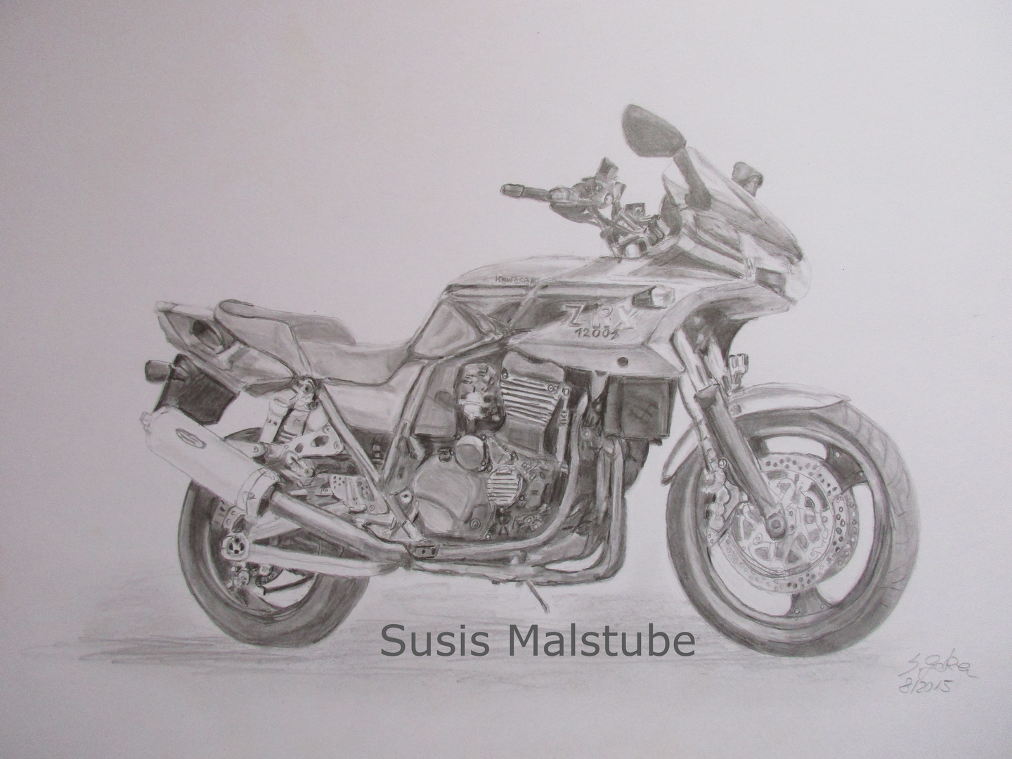 Meine 1. Motorrad Zeichnung Foto & Bild | kunstfotografie & kultur