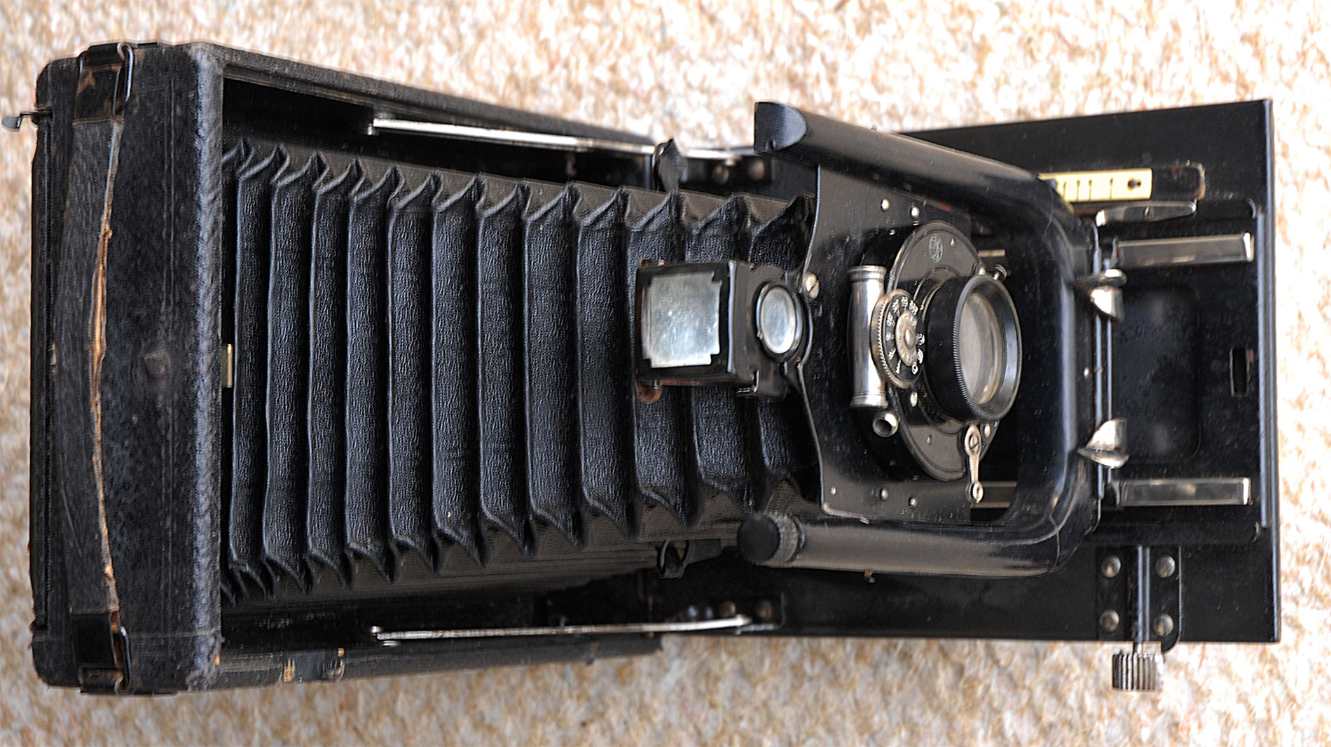 Meine älteste Kamera: eine Klappkamera mit Glasnegativ
