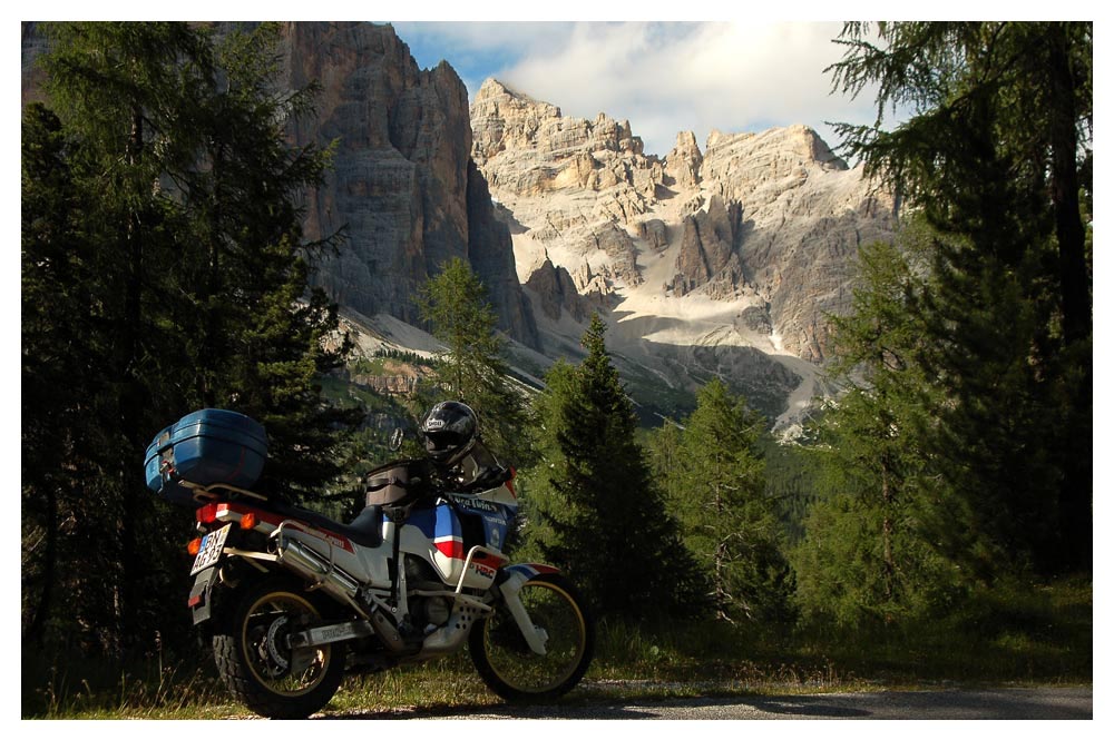 Meine alte RD03 in den Dolomiten