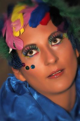 Meine Arbeiten als Visagistin! Portrait Bunt