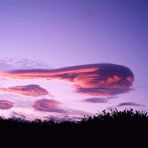 meine erste Ufowolke bei Sonnenaufgang