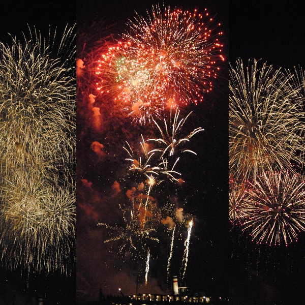 Meine ersten Versuche ein Feuerwerk einzufangen bei der AIDAsol Taufe2