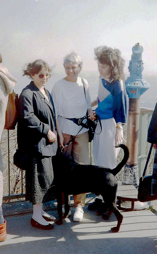 Meine Familie auf dem Kahlenberg / Wien .Foto von 1990.