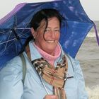 Meine frau, Marijke im regen.