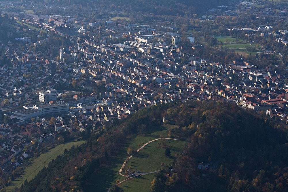 Meine Heimatstadt aus der Luft gesehen.....